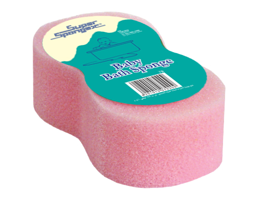 Baby Bath Sponge-Made of soft material, which is gentle on baby's skin