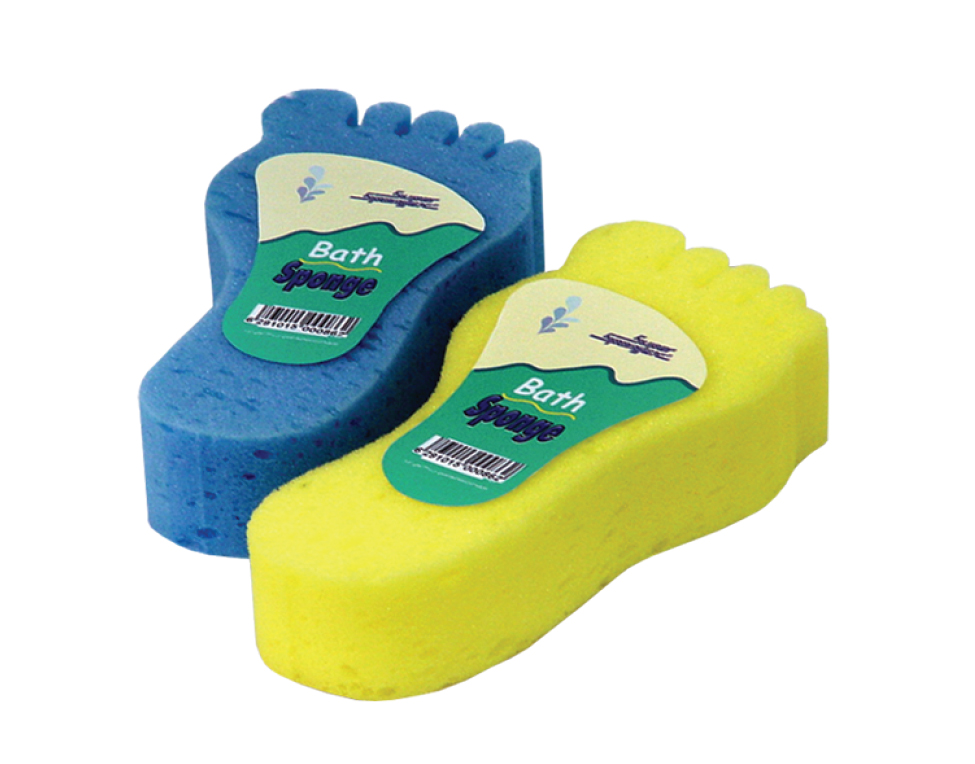 Small Foot Bath Sponge-unique shaped &easy to hold bath sponges