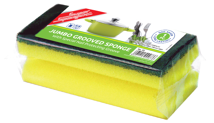 Grooved Sponge Scourer (Jumbo)