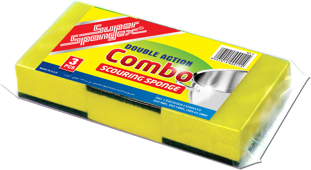 Combo Sponge Scourer - Wash up with our sponge scourers for sparkling dish clean.