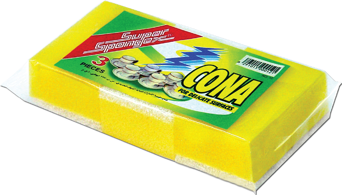 Sponge With Non Scratch Scourer - Non Scratch for Dish & Super absorbent scourers