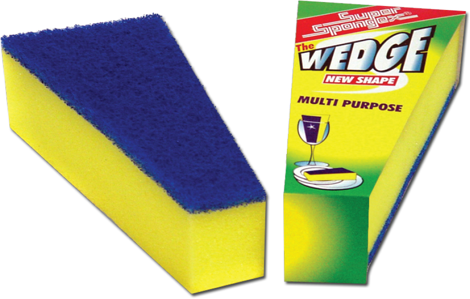 Wedge Sponge Scourer-uniquely shaped sponge scourer